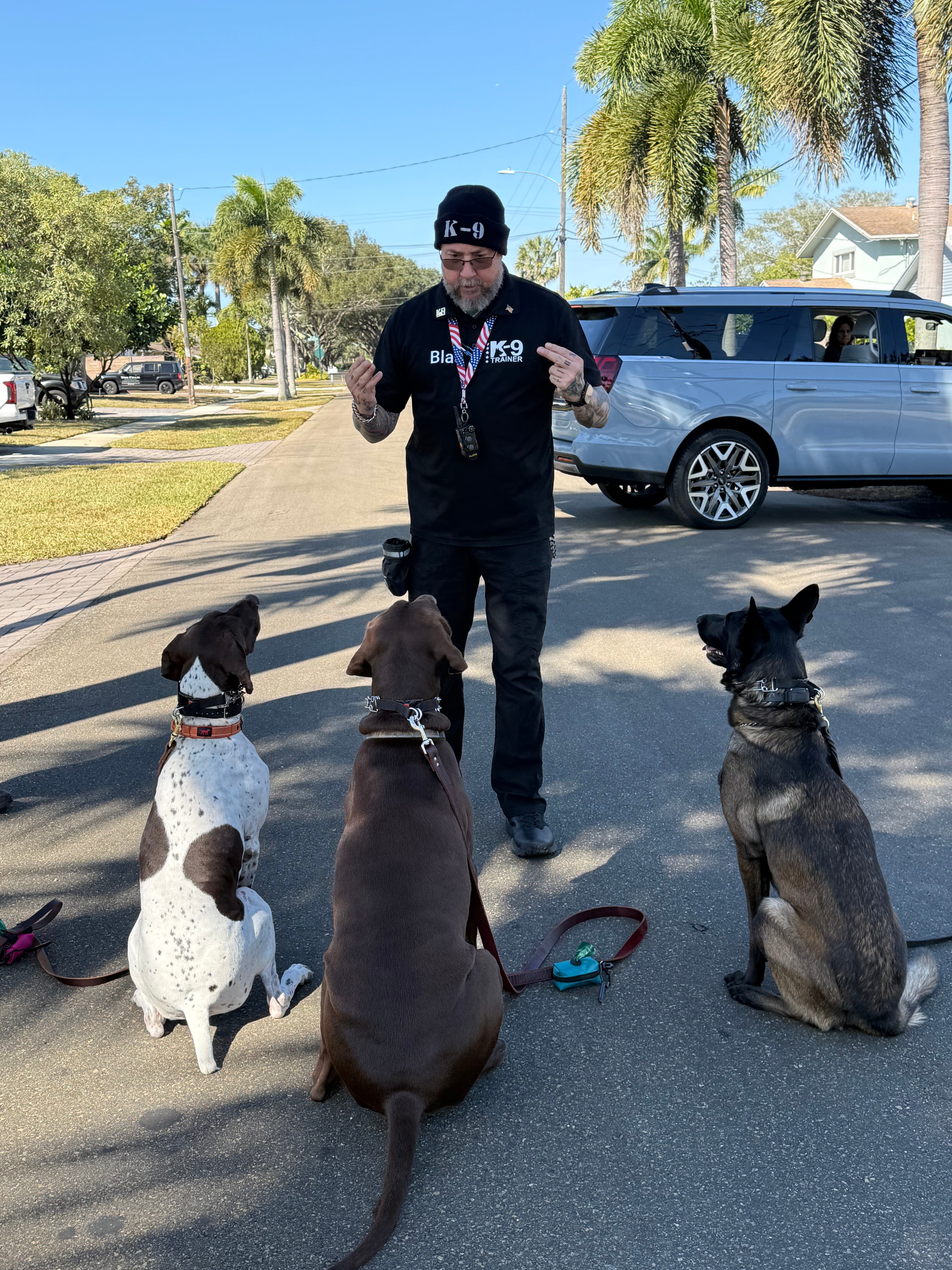 Blas with Australian Shepherd